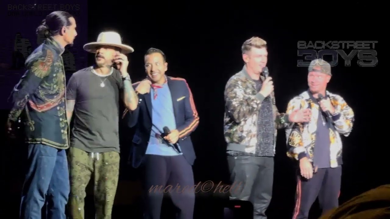 Age drops, chest hairs, little voices, & heights - the Backstreet Boys reminisce on their 30th year😁