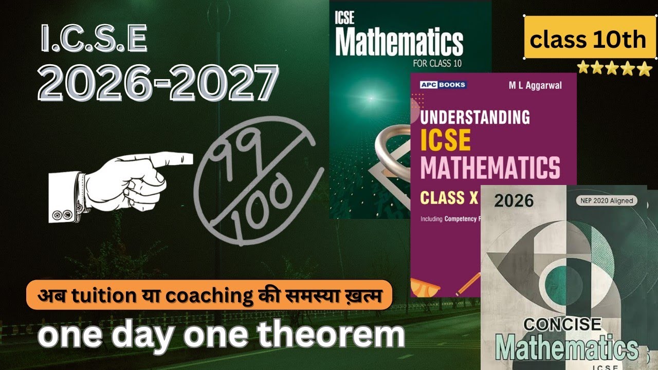 ICSE MATHS CLASS 10TH THEOREMS FORMULA & SOLUTION #Class 10 Maths #Selina #Circle #ML Aggarwal
