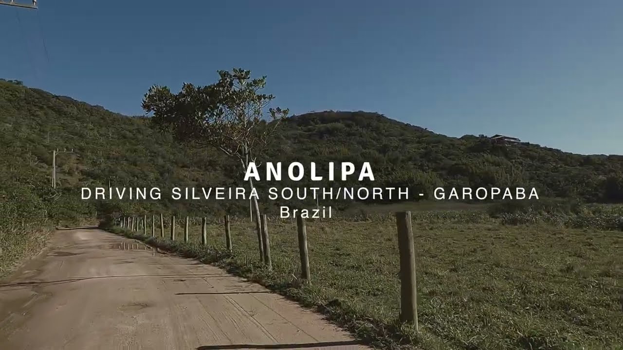 Driving praia da SILVEIRA [Garopaba] do Costão Sul para o Norte [4K]