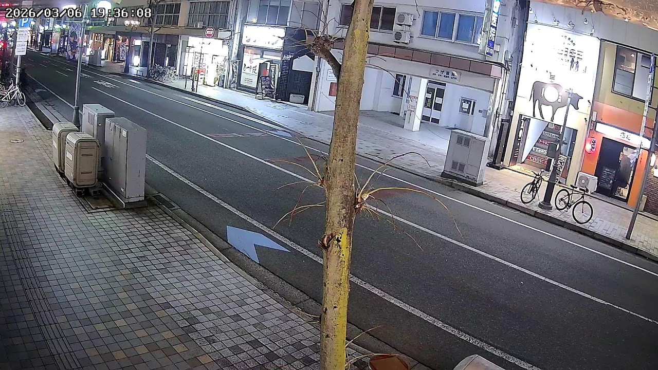 山形県山形市香澄町すずらん街ライブカメラ Yamagata Yamagatashi Live camera.world.cam