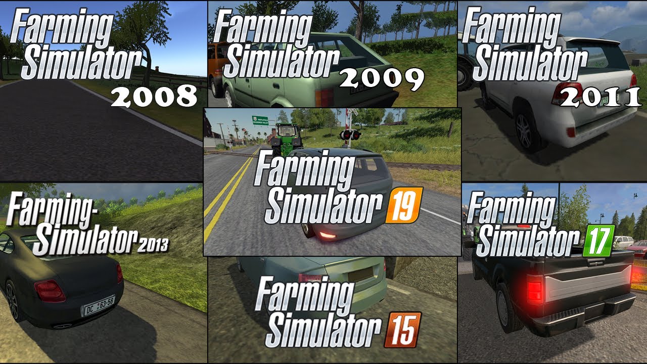 EWOLUCJA LUDZI I SAMOCHODÓW - FS 19 VS FS 17 VS FS 15 VS FS 13 VS FS 11 VS FS 09 VS FS 08!!!