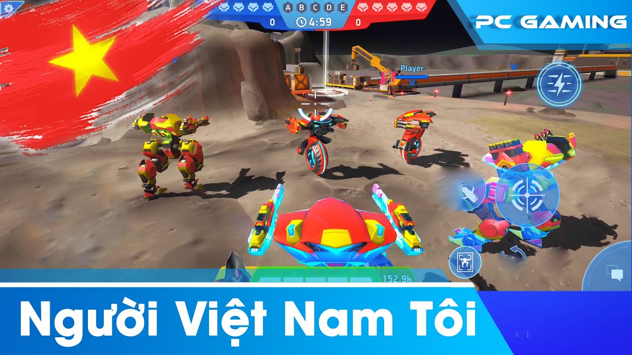 Mech Arena VN# 721| Làm đội hình màu cờ Việt Nam 30/4 - 1/5