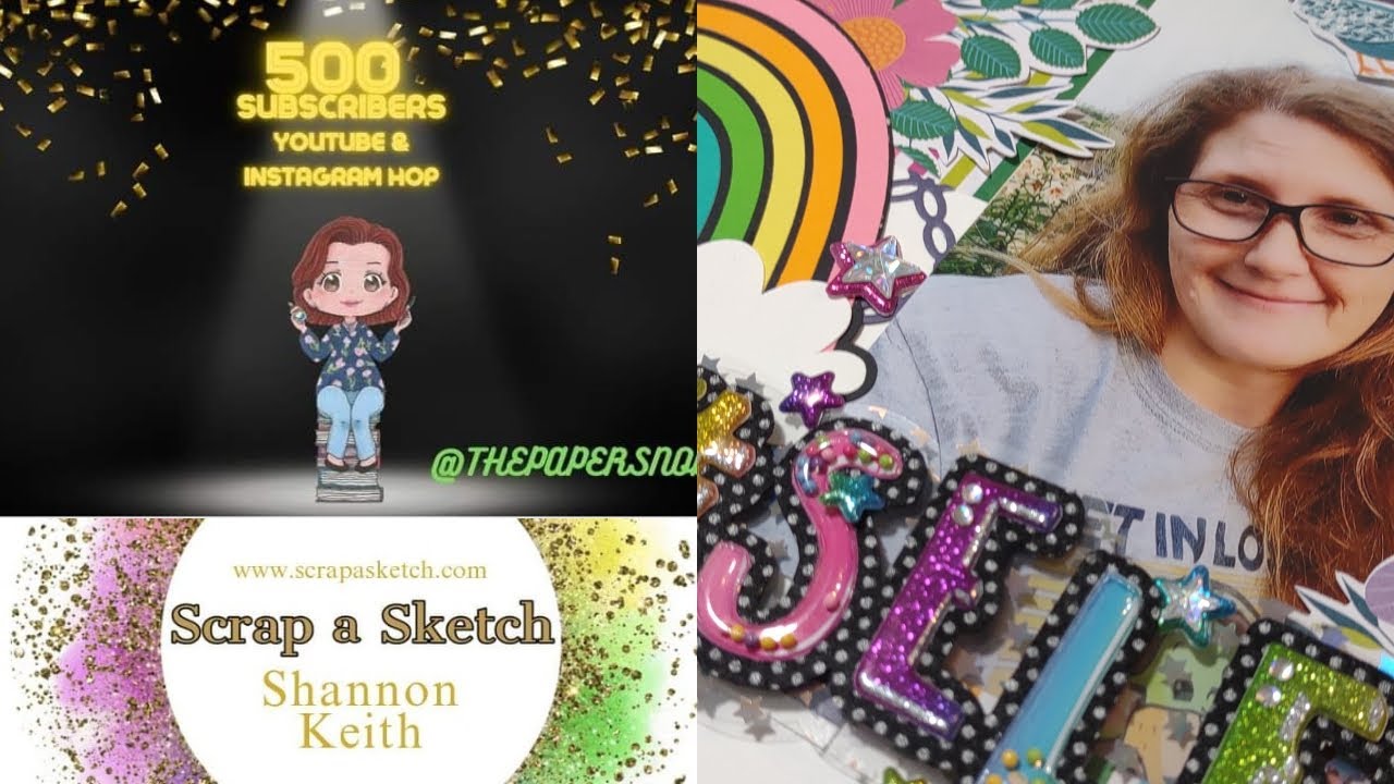 #selfie Layout- celebrating @thepapersnob 500 subbies