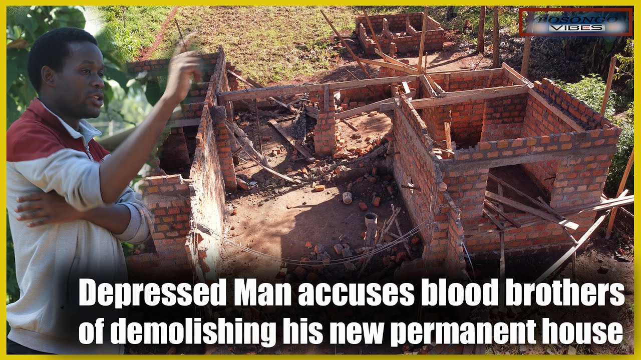 Kisii: Depressed Man accuses blood brothers of demolishing his new permanent house at night