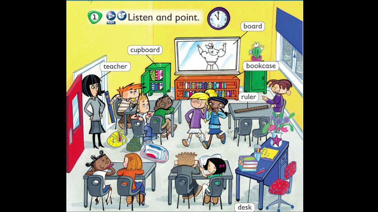 My classroom's vocabulary ( unit 2 : back to school)