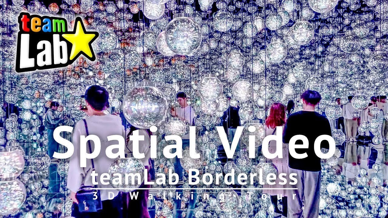 teamLab★Borderless at Azabudai Hills 3D Spatial Video Walking Tour [Binaural Audio]
