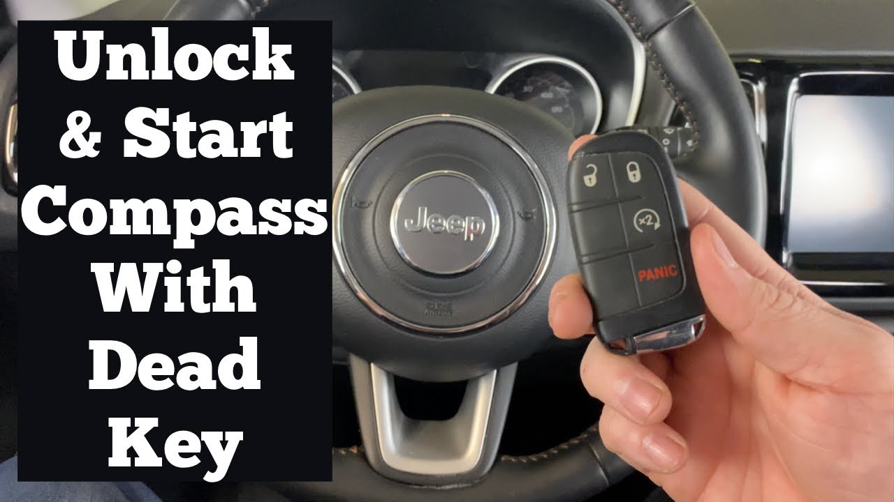 How to Unlock & Start A 2018 - 2023 Jeep Compass With A Dead Bad Broken Remote Key Fob Or Battery