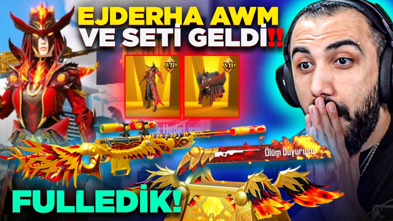 YENİ NİHAİ SET VE EJDER AWM GELDİ!! 😮 7 SEVİYE FULLEDİK (OYUNUN EN İYİSİ) | PUBG MOBILE