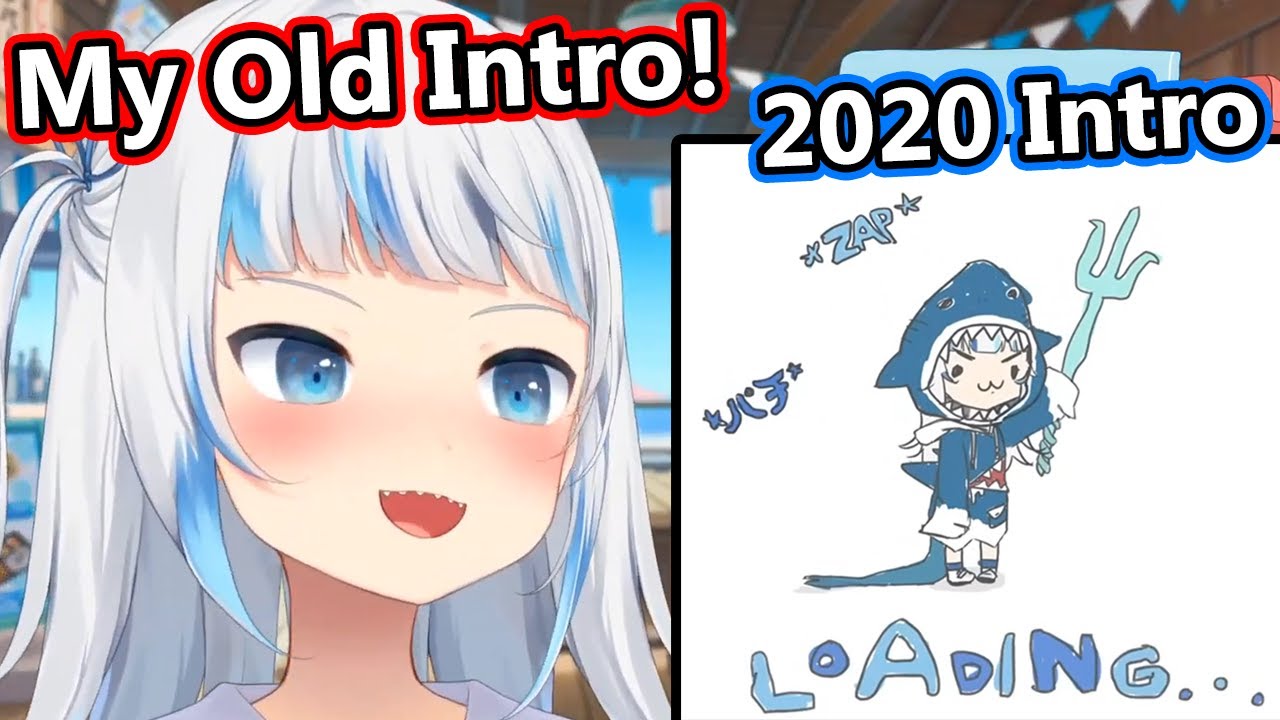 Gura plays her OG intro from 2020, and it makes me feel nostalgic