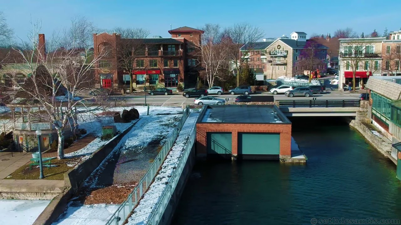 Skaneatele, NY winter - drone video