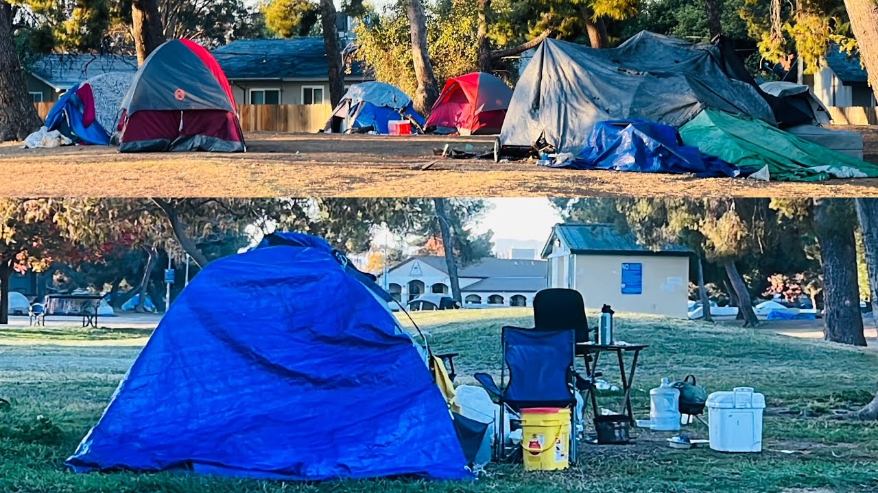 (HIA185) TERRIBLE HOMELESS IN TRACY CALIFORNIA (Our First Time Here!) @ El Pescadero Park!