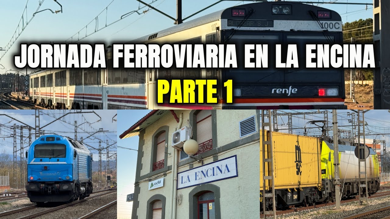 Jornada ferroviaria en la estacion de La Encina - Parte 1
