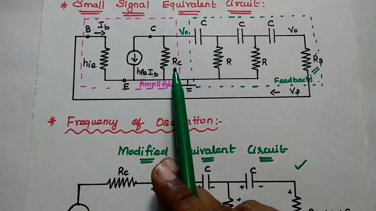 EDC - RC Phase shift Oscillator in Tamil - Important Derivation of Frequency of Oscillation