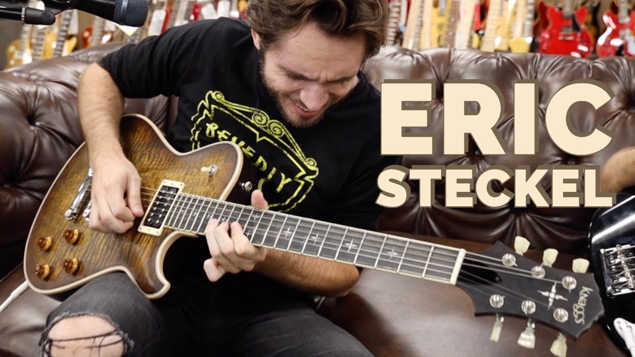 Eric Steckel ripping it on the guitar with Mike Hightower on bass at Norman's Rare Guitars