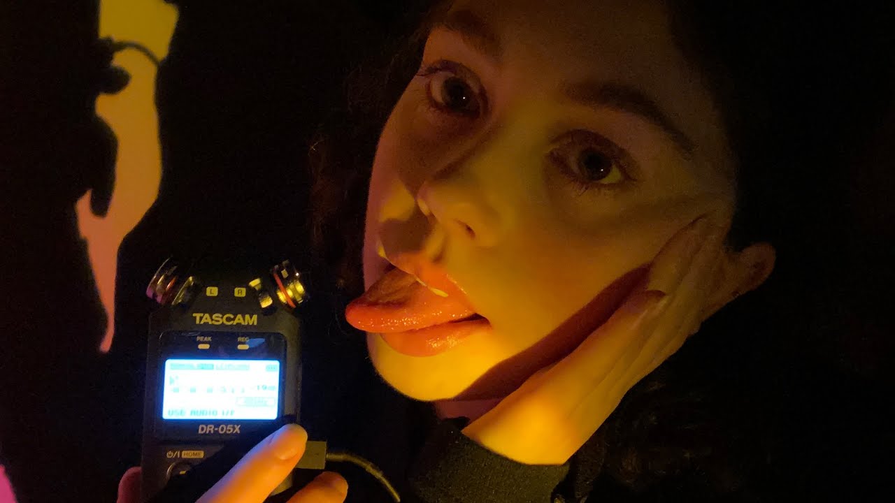 ASMR with my tongue (tongue flutters, flicks, swirls, pops, taps, clicks) (mouth sounds)