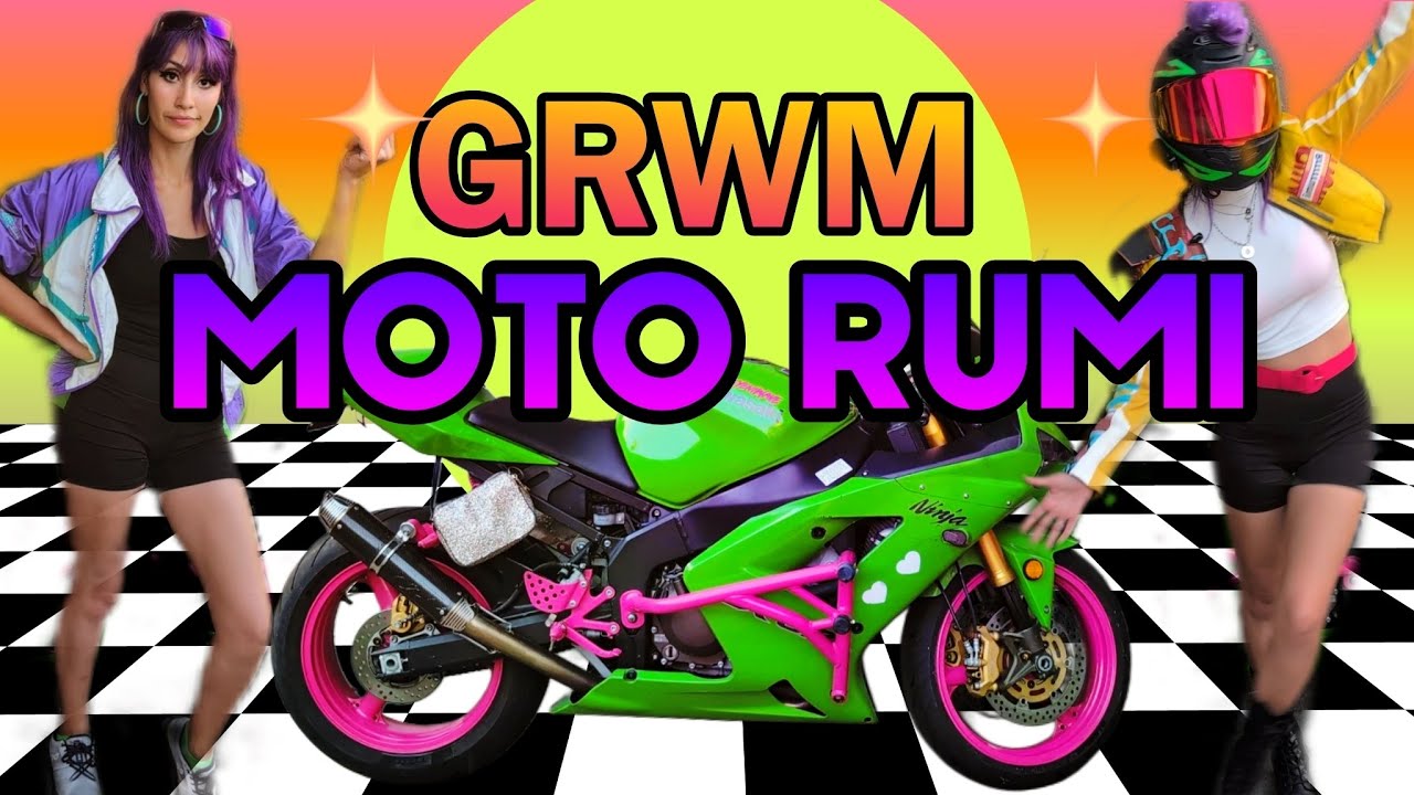 GRWM: Rumi Kpop Demon Hunter Cosplay Motorcycle Ride!