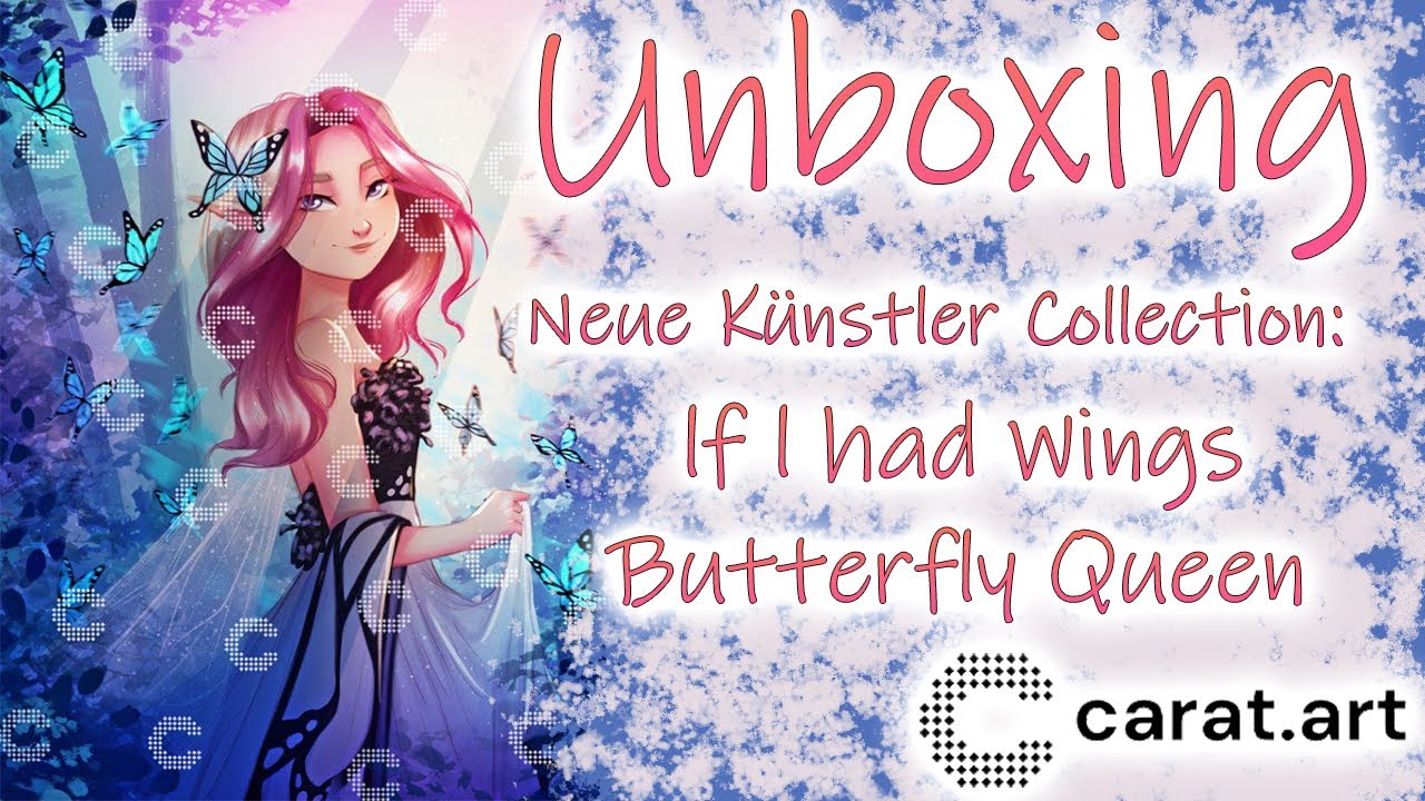 Diamond Painting Unboxing | Carat.Art Künstler Collection: If I had Wings - Butterfly Queen