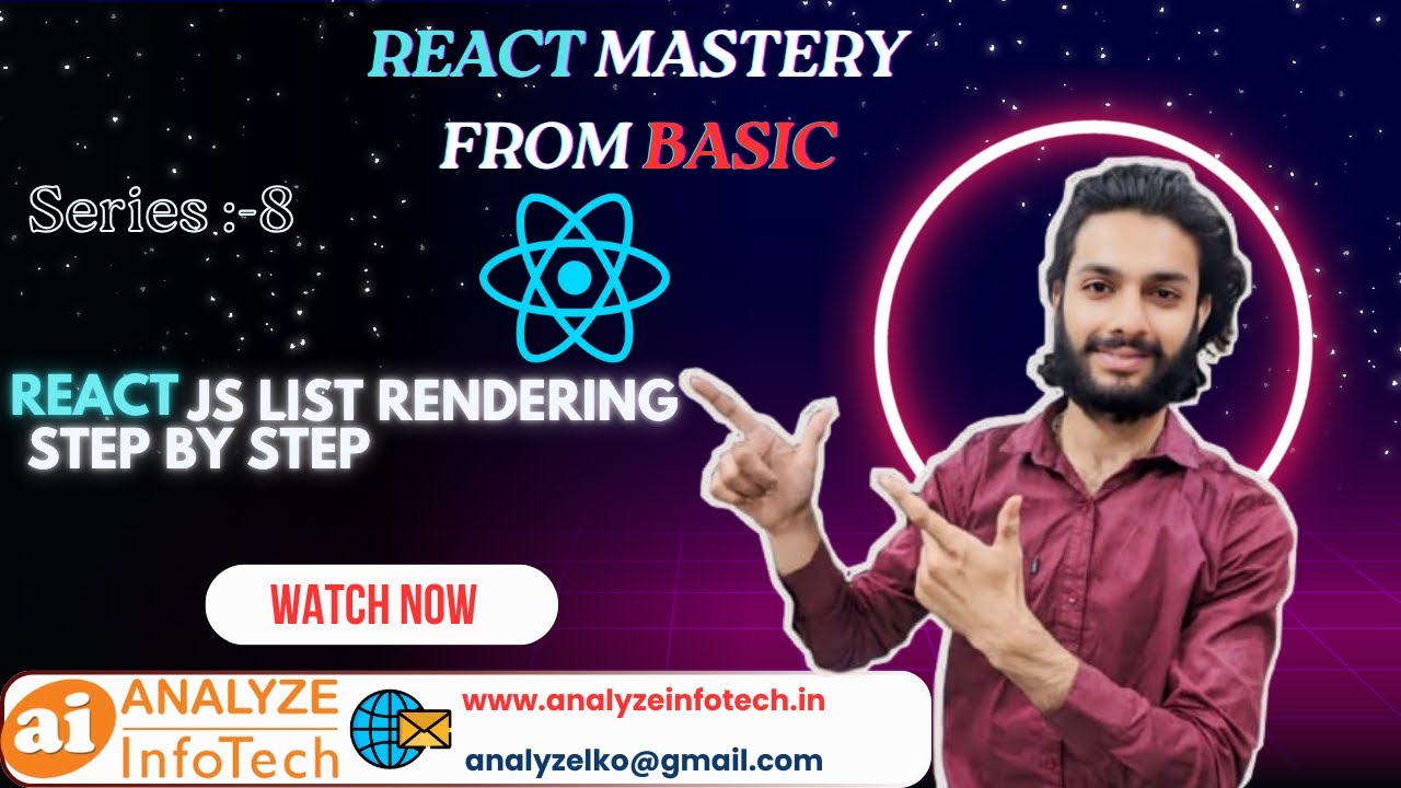 List Rendering in React Explained| How List Rendering Works in React? 🚀#react #nodejs