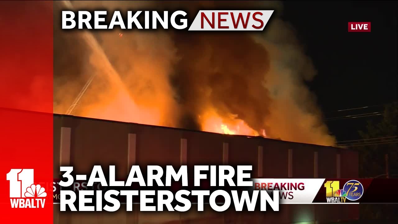 Firefighters battle 3-alarm fire in Reisterstown