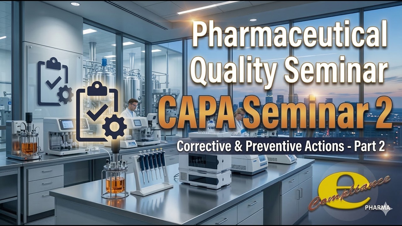 Семинар по качеству фармацевтической продукции [Сессия 2] — CAPA②: Корректирующие и превентивные ...