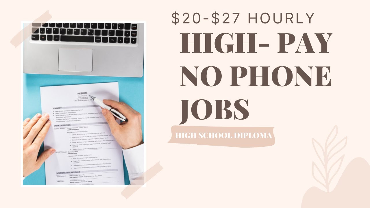 Non Phone Work From Home Jobs| High Pay No Phone Jobs 2021|Best Non Phone Work At Home Jobs 2021