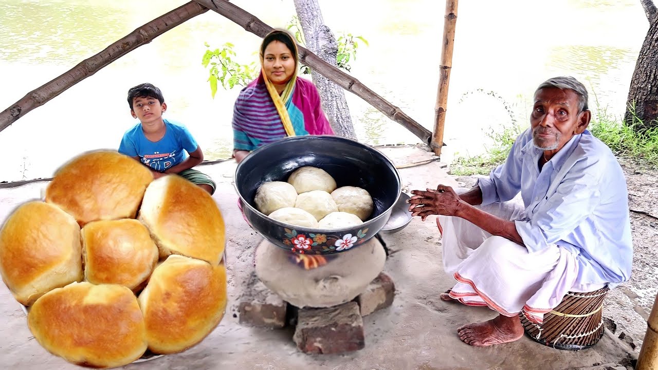 ঘরে থাকা উপকরণ দিয়ে খুব সহজে তুলতুলে নরম স্পঞ্জি পাউরুটি তৈরি করলাম||home made bread recipe