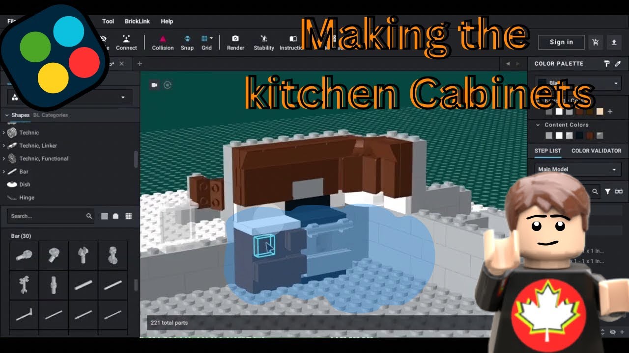 LEGO Kitchen Cabinets Speed Run