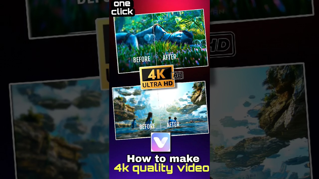 How To Convert Normal Video To 4K ULTRA HD | Normal Video Ko HD Video Kaise Banaye |#shorts #editing