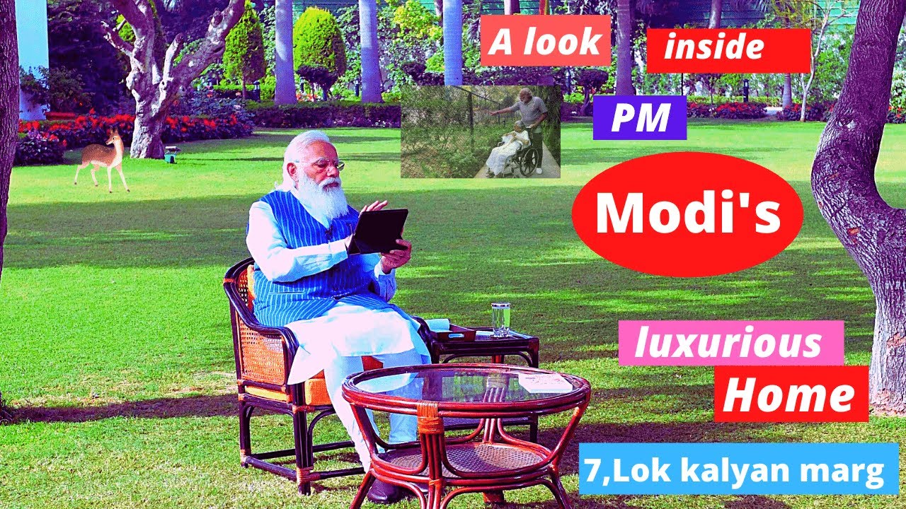 Inside Visuals of PM Modi's House I  प्रधान मंत्री MODI की घर का अंदर की तस्वीर I