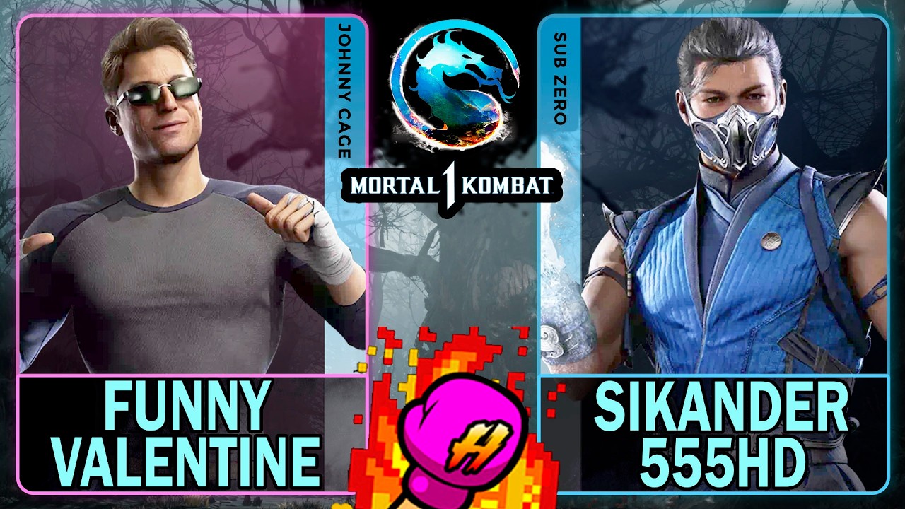 MK1 Funny Valentine (JOHNNY CAGE) VS Sikander555HD (SUB-ZERO)🥊Mortal Kombat 1🥊4K 60ᶠᵖˢ