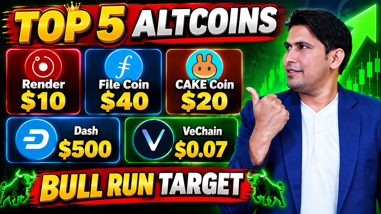 Top 5 Altcoins To Buy | Best Altcoins to Buy Now | Best Crypto to Buy 2026 | Render | File Coin Cake
