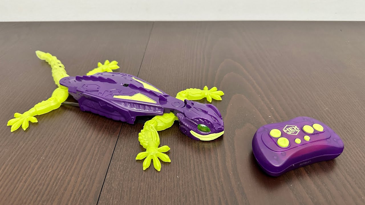 Hex Bots Glowing Wall Climber Gecko Toys Unboxing 