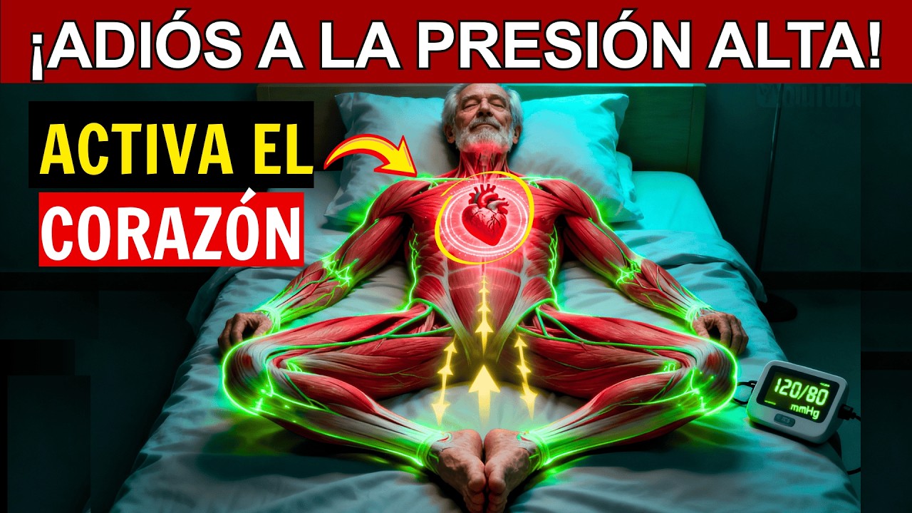 ¡NO TE LEVANTES! 4 Movimientos en la Cama para Bajar la Presión Arterial (+60)