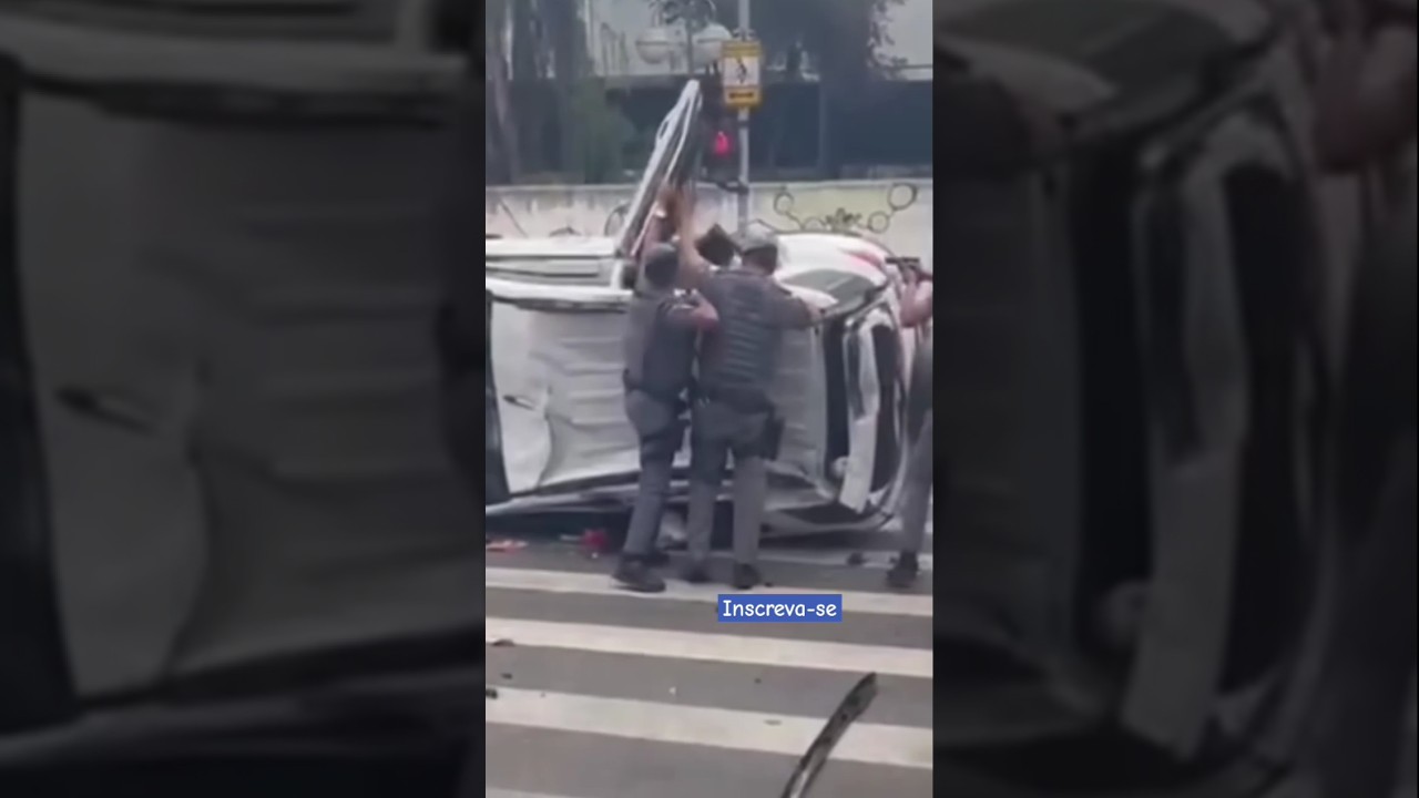 Capotou o carro roubado #pmesp #rota #for&ccedil;atatica #shortsviral #rocam #youtubeshorts #bolsonaro #081