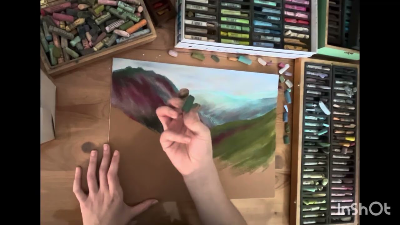 Comment créer de la profondeur en peinture pastels sec, Perspective  aérienne
