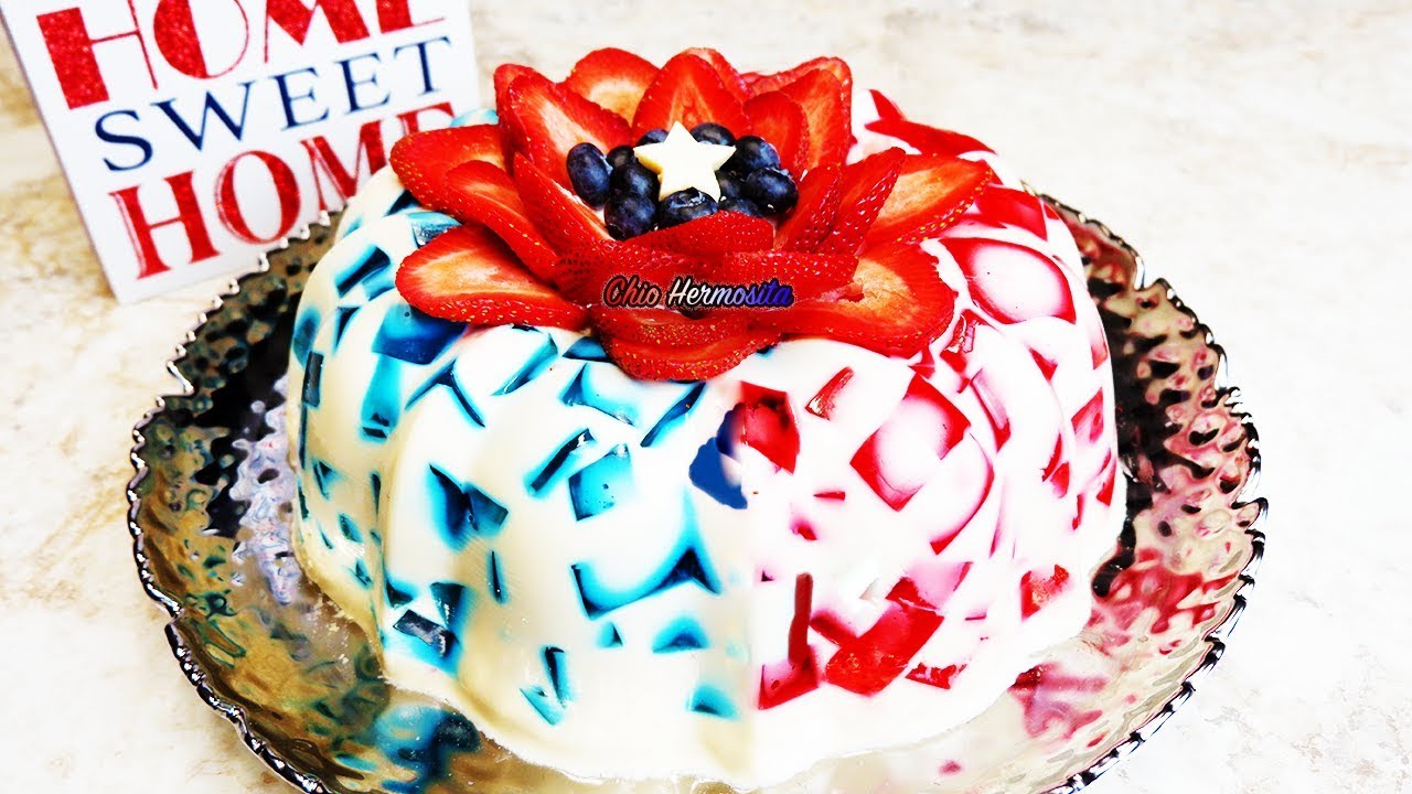 GELATINA de MOSAICO 4 leches / 4 de JULIO🇺🇸🇺🇸🇺🇸👌🏼🤤