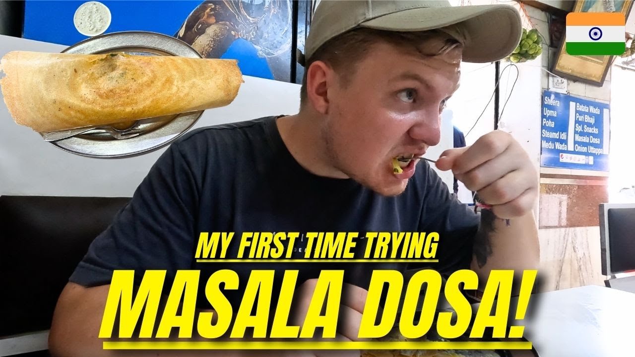 Моя первая масала-доса за 1 доллар! | ИНДИЯ 🇮🇳