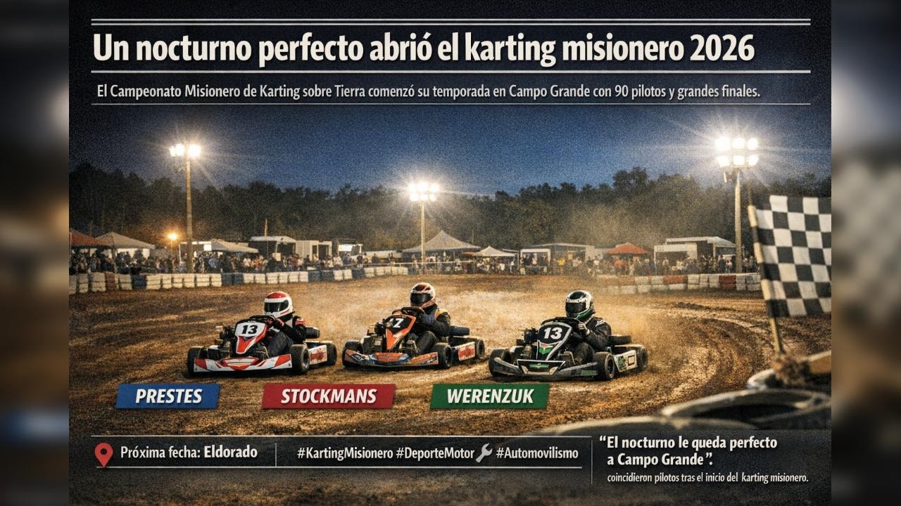 “Un nocturno perfecto abrió el karting misionero 2026”