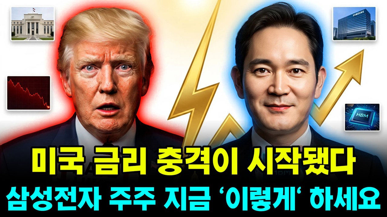 미국 금리 충격 시작, 삼성전자 결국 '이렇게' 됩니다 (주주 필수 시청)