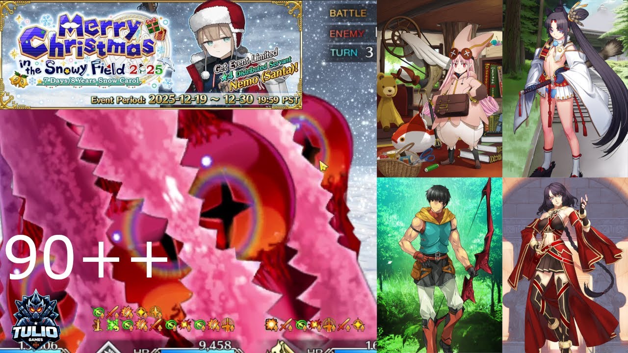 [Fate GO NA] Christmas 2025 | 90++ | Operation Route Maintenance! Diamond Dust