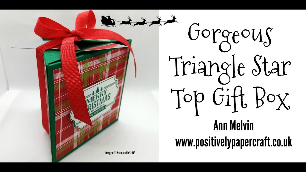 Подарочная коробка Easy Triangle Star Top