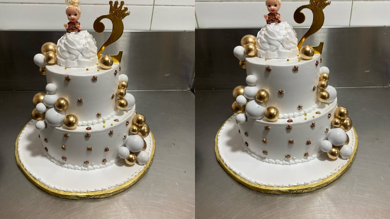 Barthday cake beautiful cake cake decoration cake two step  cake