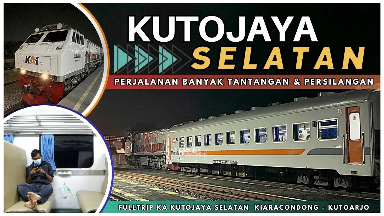MOMEN PANEN PERSILANGAN‼️PERJALANAN TENGAH MALAM PENUH TANTANGAN 🔥💪 FullTrip KA Kutojaya Selatan