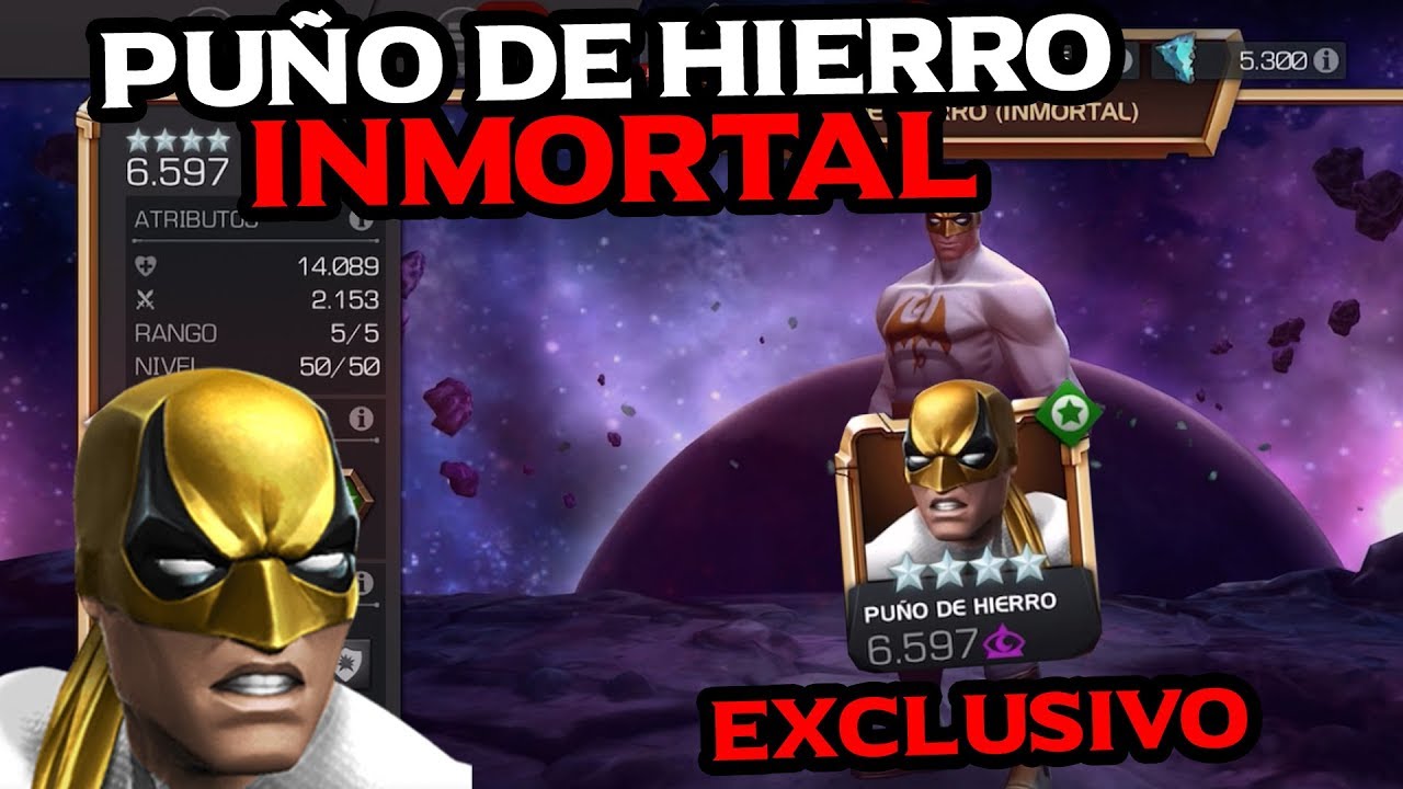 IRON FIST INMORTAL! - Otro Personaje EXCLUSIVO A Mi Coleccion - La Nueva Insignia INMORTAL