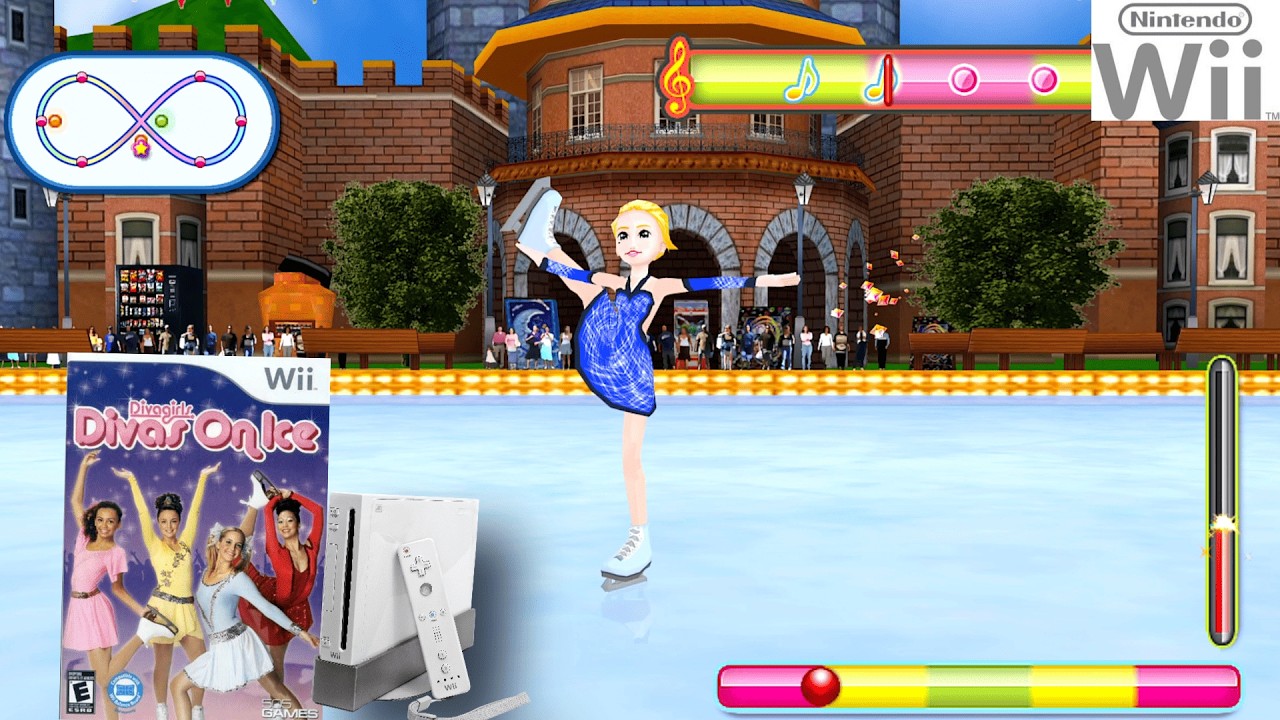 Diva Girls: Divas on Ice (2009) Nintendo Wii Gameplay in HD