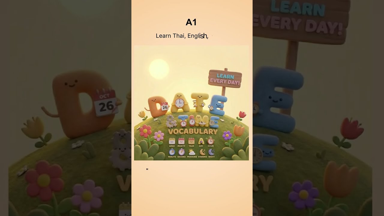 A1 Vocabulary - Date and Time ep.7 | 3 in 1 Lingo 