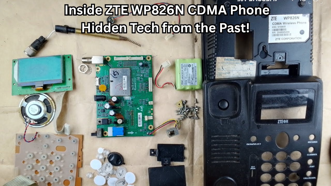 Inside ZTE WP826N CDMA Phone – Hidden Tech from the Past!