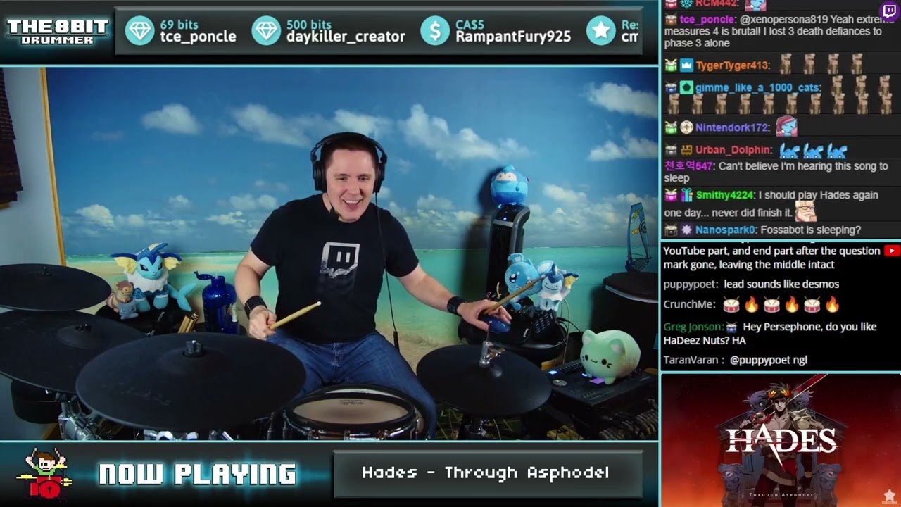 The8BitDrummer plays Hades OST - Through Asphodel