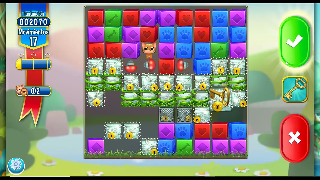 Pet Rescue Saga Nivel 2556 sin booster.-
