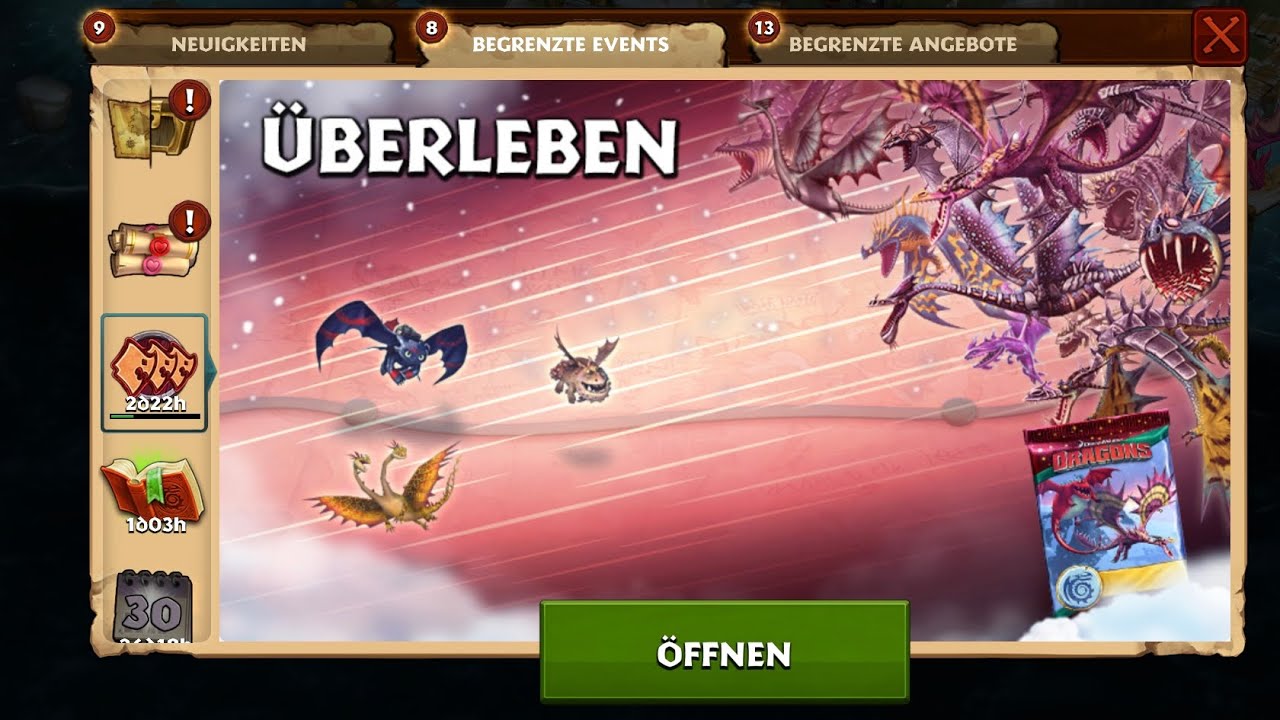 Überleben wir das Überlebens Event in Aufstieg von Berk.